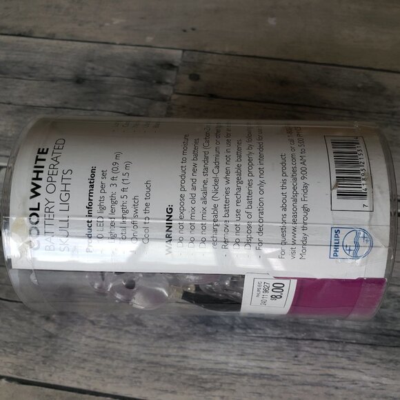 Philips LED Battery Operated Skull Battery Operated Lights - Picture 2 of 3